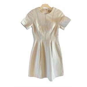NEW MAISON RABIH KAYROUZ women's short denim dress in ice